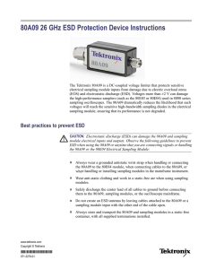 80A09 26 GHz ESD Protection Device Instructions