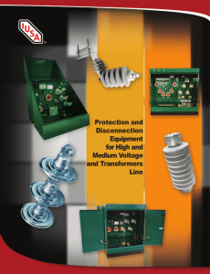 Protection and Disconnection Equipment for High and