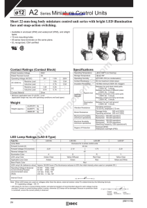 Idec AL1H-M11-W datasheet: pdf