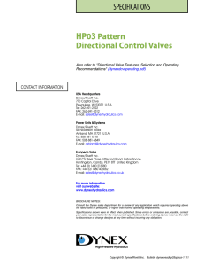 Dynex HP03 Pattern Directional Control Valves