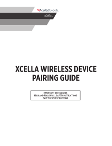 xcella wireless device pairing guide