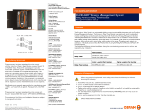 Relay Panel and Relay Panel Module