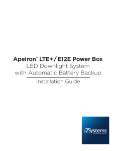 Apeiron™ LTE+ / E12E Power Box LED Downlight