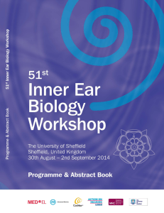 Sheffield 2014 - Inner Ear Biology