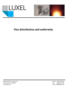 Flux distribution and uniformity