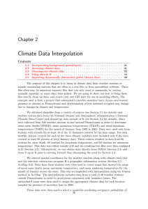 Climate Data Interpolation