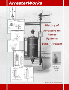 History of Arresters on Power Systems 1965