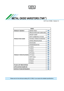 metal oxide varistors (tnr )