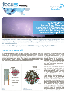 With TPMOV® technology, Mersen harnesses innovation to