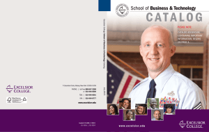 School of Business and Technology Catalog