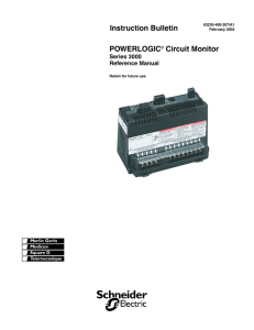 cm3000 user manual - Schneider Electric