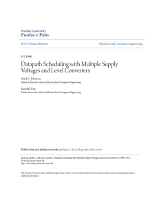 Datapath Scheduling with Multiple Supply Voltages and Level
