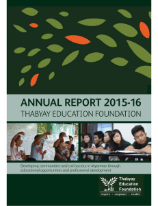 annual report 2015-16 - Thabyay Education Foundation