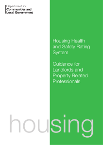 Housing Health and Safety Rating System Guidance for