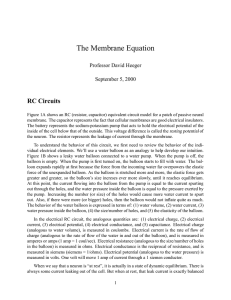 The Membrane Equation