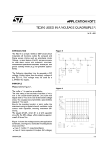 TD310 used in a voltage quadrupler