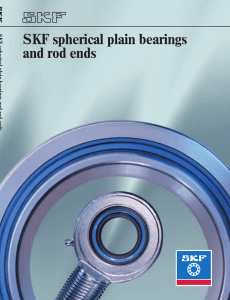 SKF spherical plain bearings and rod ends