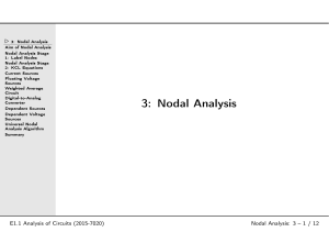 3: Nodal Analysis