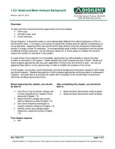 1.6.0 Nodal and Mesh Analysis Background - Learn