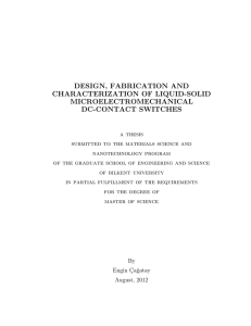 DESIGN, FABRICATION AND CHARACTERIZATION OF LIQUID