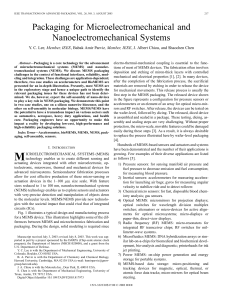 Packaging for microelectromechanical and nanoelectromechanical