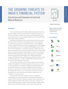 the growing threats to india`s financial system