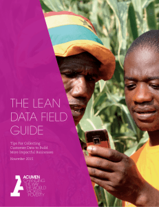 the lean data field guide