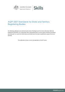 Standards for State and Territory Registering Bodies