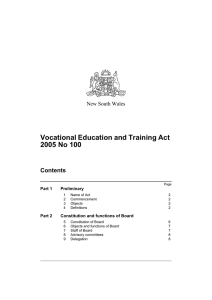 Vocational Education and Training Act 2005 No 100