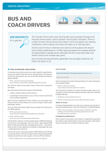 Bus and coach drivers