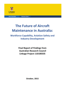 The Future of Aircraft Maintenance in Australia: Workforce