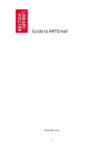 Guide to ARTEmail