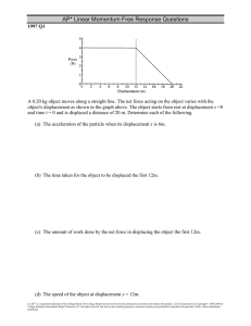 AP* Linear Momentum Free Response Questions