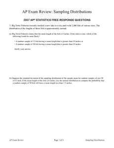 AP Exam Review: Sampling Distributions
