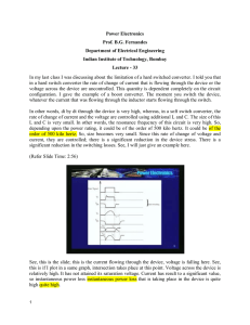 Power Electronics Prof. B.G. Fernandes Department of Electrical