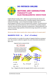 do physics online motors and generators faraday`s law