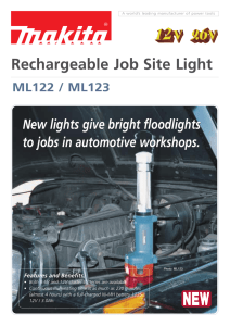 Rechargeable Job Site Light