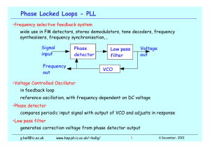 Phase Locked Loops