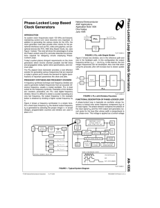 Phase-Locked Loop Based Clock Generators