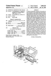 Method of assembling tube arrays