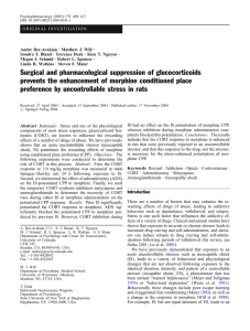 Surgical and pharmacological suppression of glucocorticoids