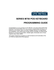 series m750 pos keyboard programming guide