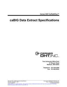 caBIG Data Extract Specifications