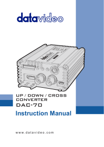 DAC-70 Instruction Manual