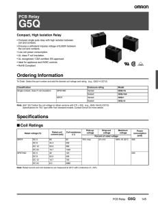 Ordering Information Specifications