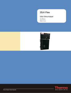 SOLA II Flare User Manual - Thermo Fisher Scientific