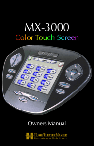 MX3000 Owners Manual