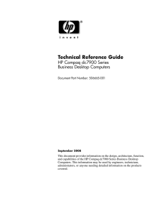 dc7900 Technical Reference Guide