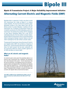 Alternating Current Electric and Magnetic Fields