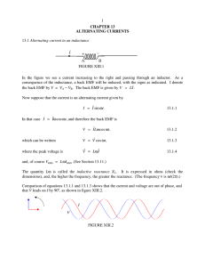 1 CHAPTER 13 ALTERNATING CURRENTS 13.1 Alternating